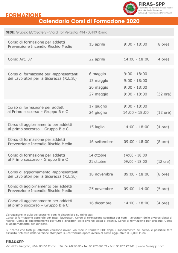 FIRAS_Programma_corsi_2020